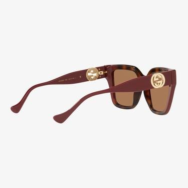  GUCCI Injected Kadın Kahverengi Güneş Gözlüğü