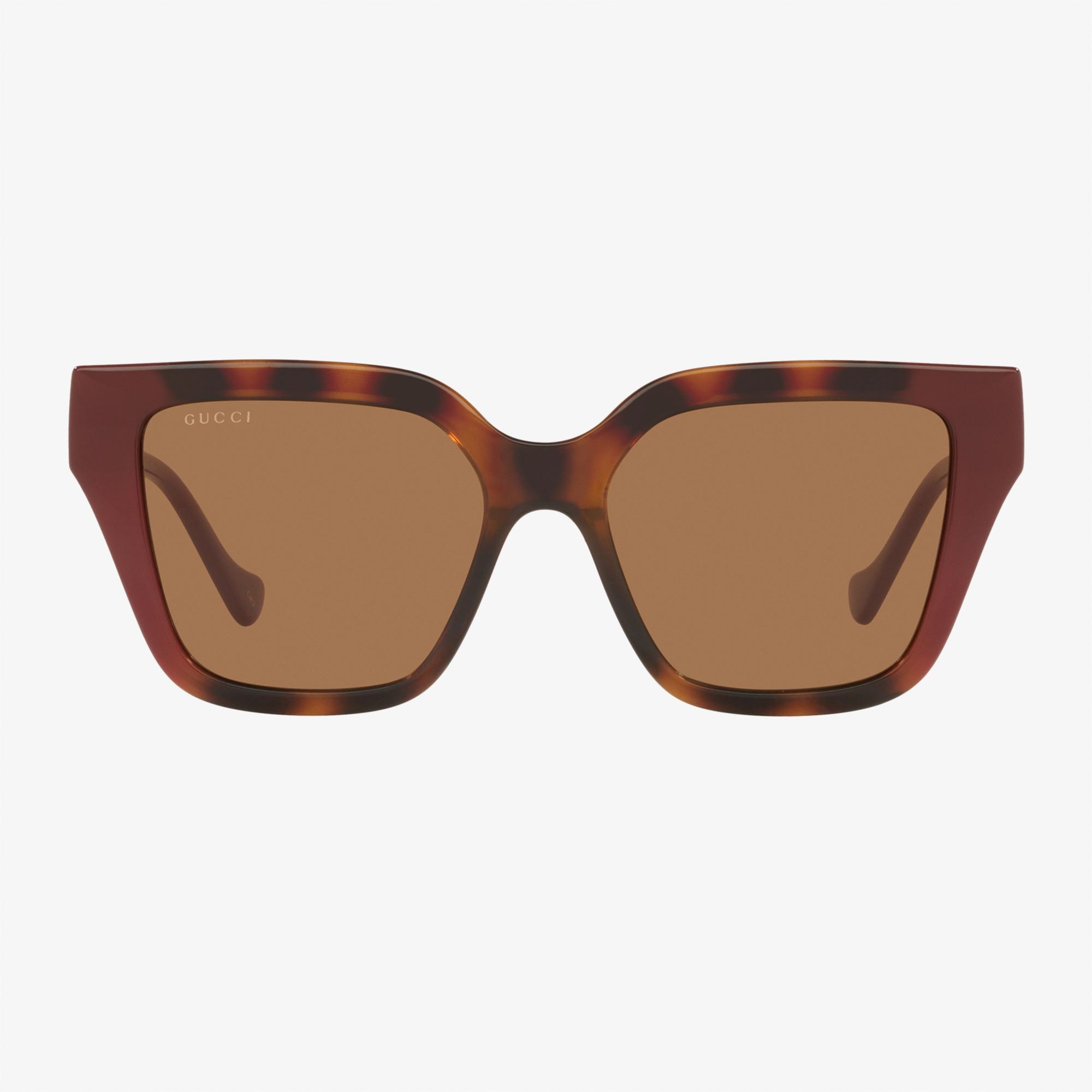 GUCCI Injected Kadın Kahverengi Güneş Gözlüğü