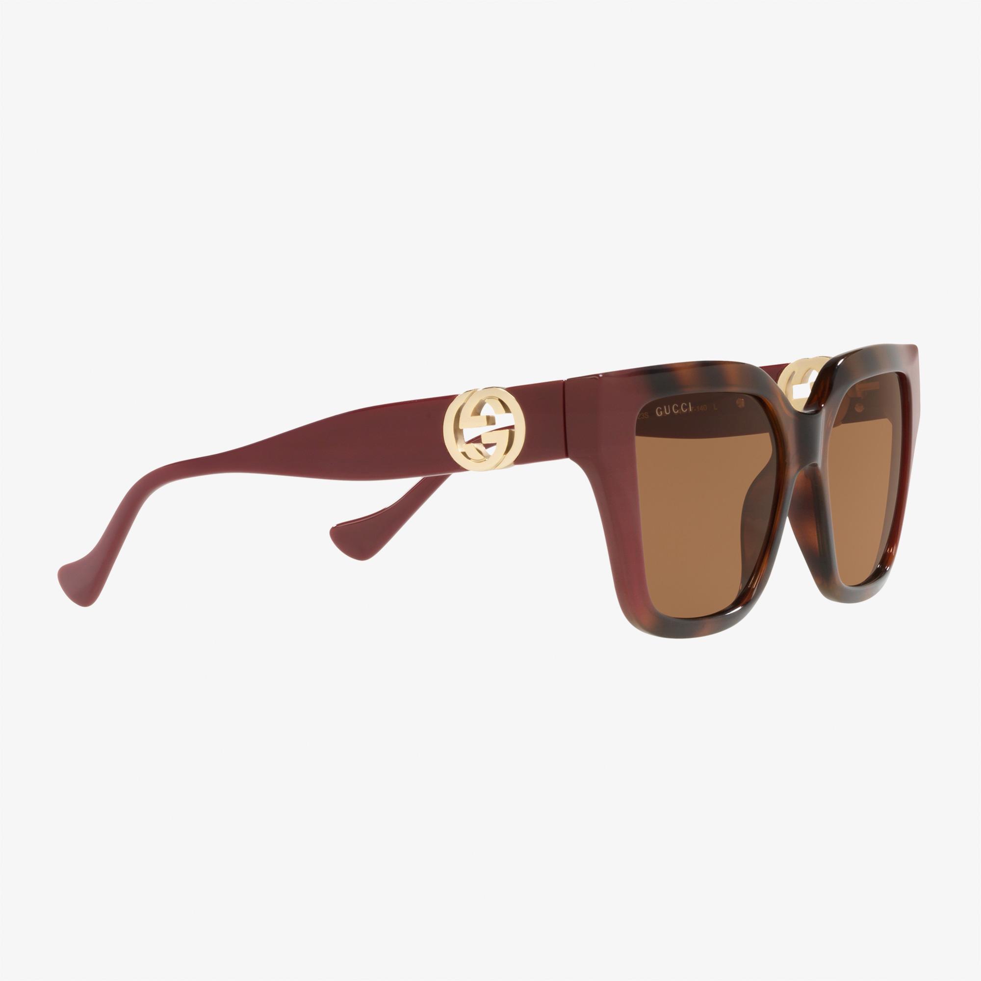 GUCCI Injected Kadın Kahverengi Güneş Gözlüğü