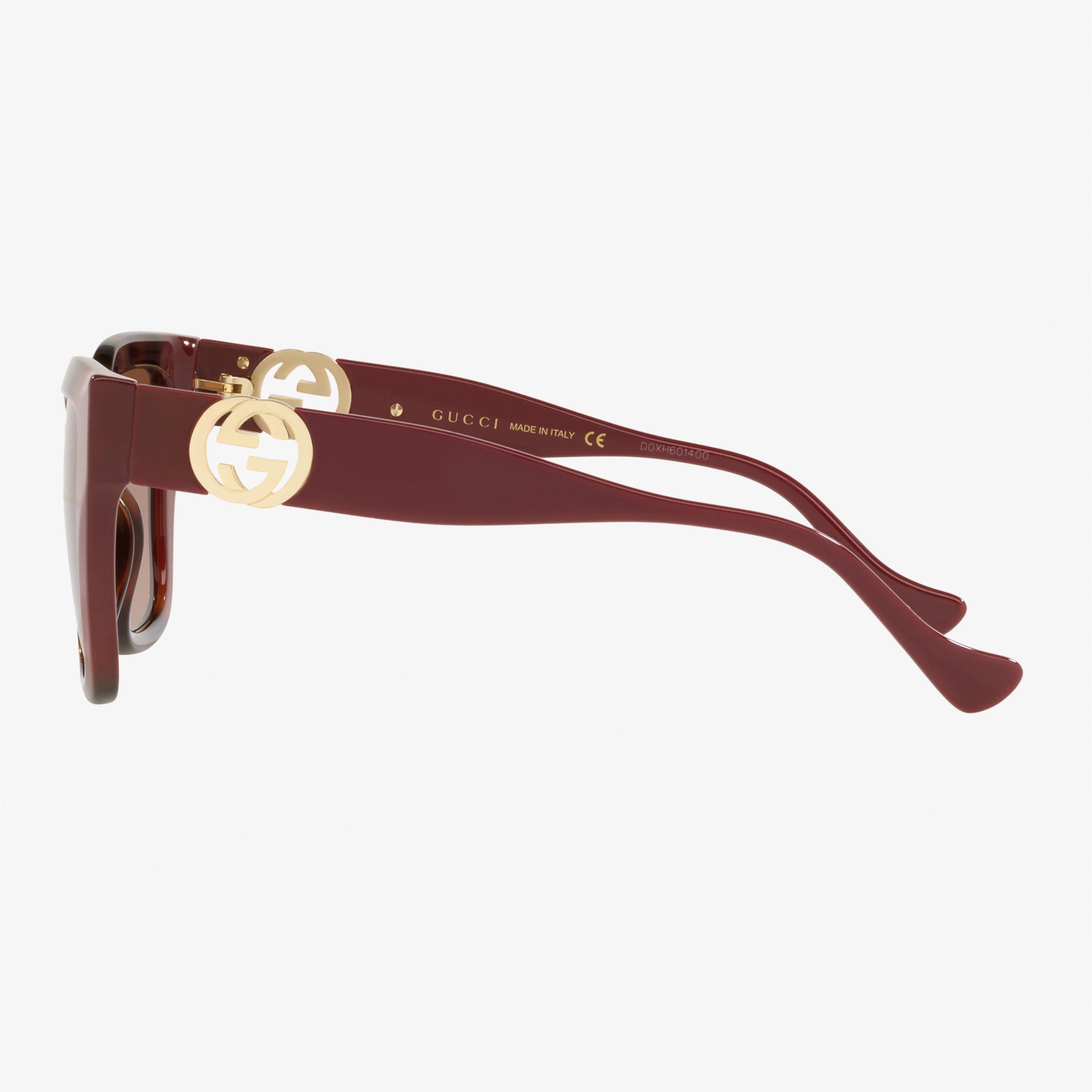 GUCCI Injected Kadın Kahverengi Güneş Gözlüğü