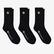 Champion 3'lü Crew Unisex Siyah Çorap