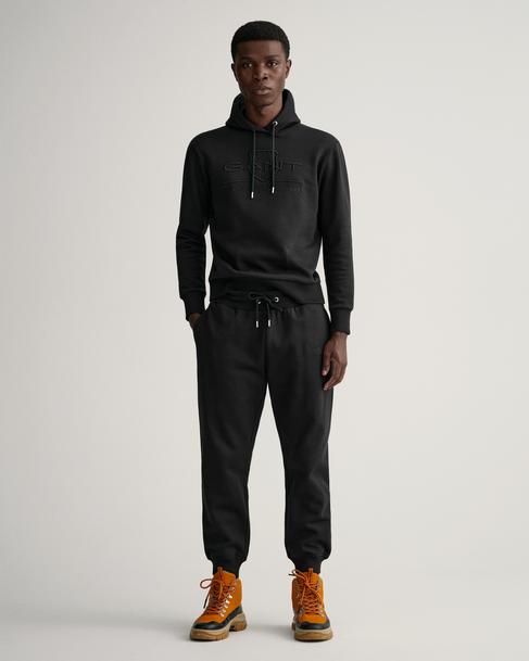  GANT Erkek Siyah Regular Fit Logolu Eşofman Altı