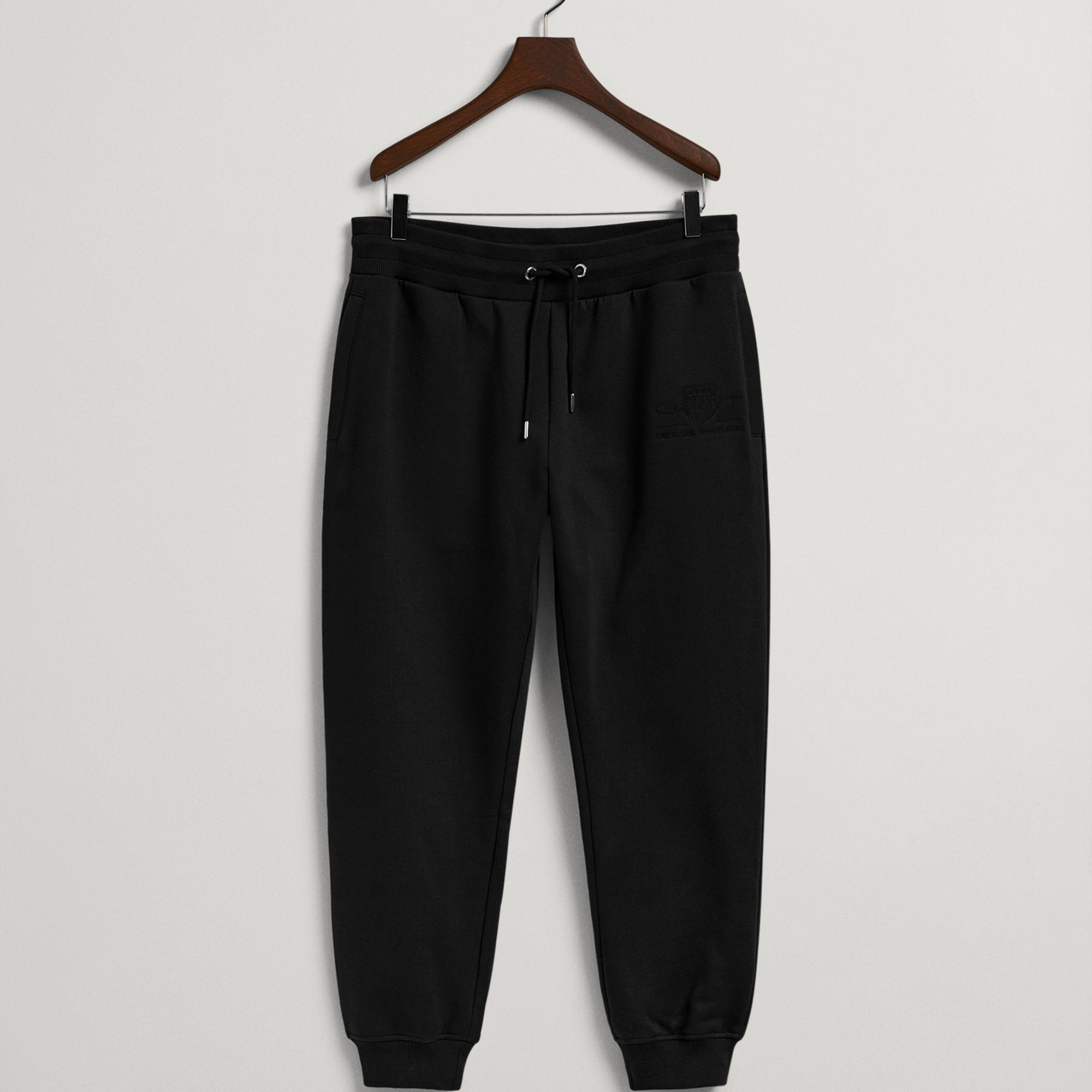 GANT Erkek Siyah Regular Fit Eşofman Altı