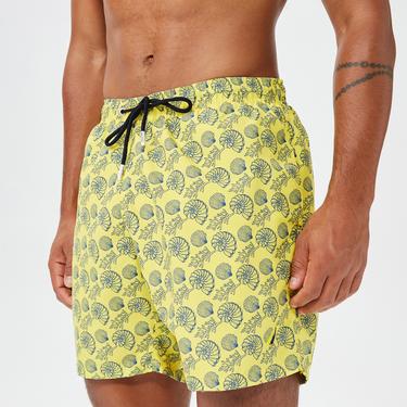  Nautica Erkek Sarı Standart Fit Deniz Şortu