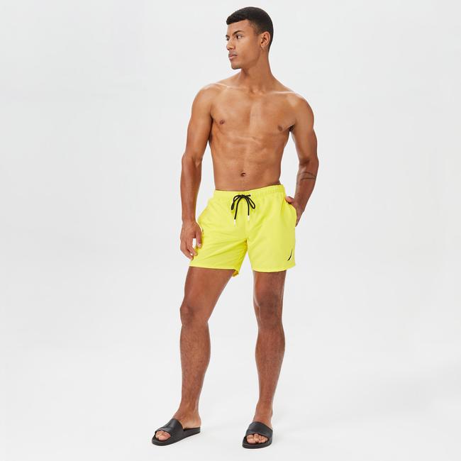  Nautica Erkek Sarı Standart Fit Mayo Şort