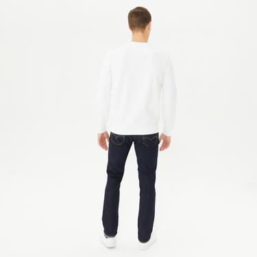  Guess Audley Fleece Erkek Beyaz Sweatshirt