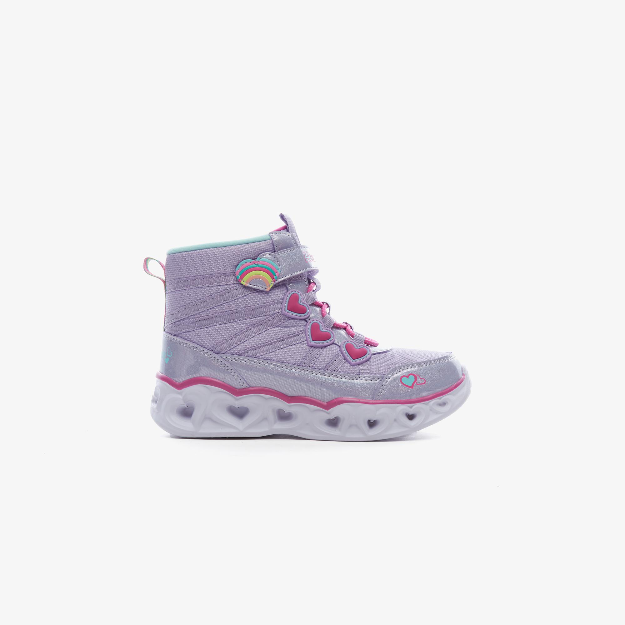 Skechers Heart Lights Çocuk Işıklı Mor Bot