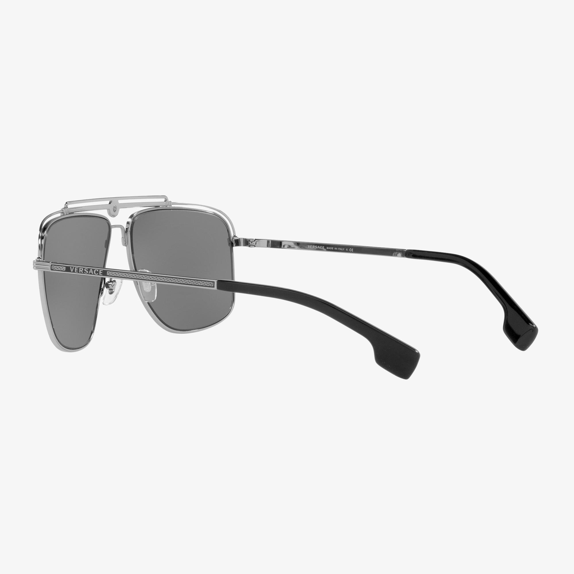 VERSACE Metal Erkek Gri Güneş Gözlüğü