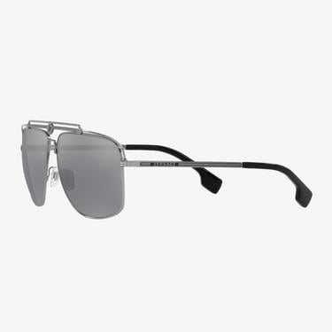  VERSACE Metal Erkek Gri Güneş Gözlüğü