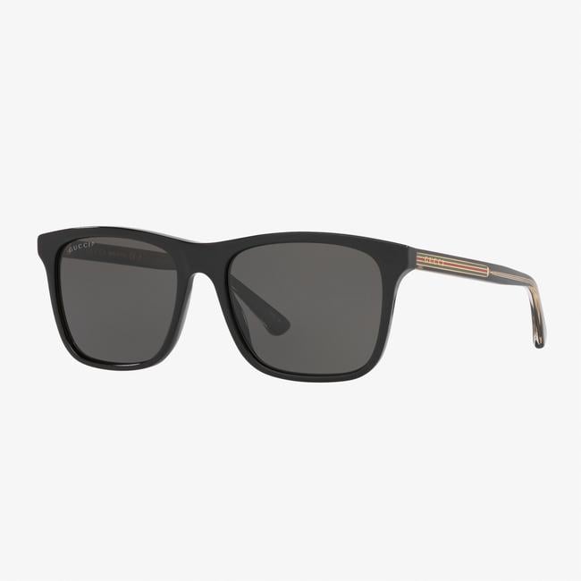  GUCCI Erkek Siyah-Altın Güneş Gözlüğü