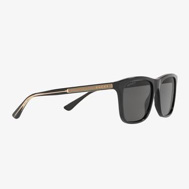  GUCCI Erkek Siyah-Altın Güneş Gözlüğü