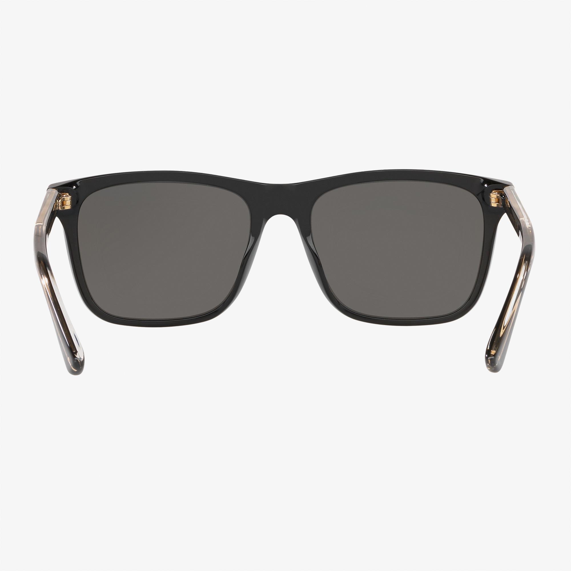 GUCCI Erkek Siyah-Altın Güneş Gözlüğü