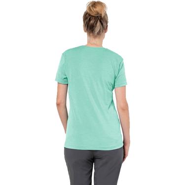  Jack Wolfskin Crosstrail T Kadın Mavi Tişört