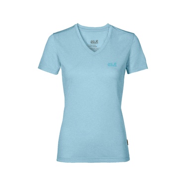  Jack Wolfskin Crosstrail T Kadın Mavi Tişört