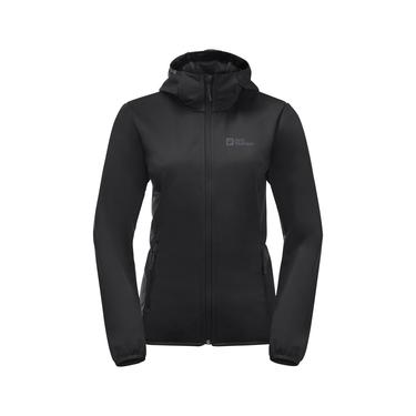  Jack Wolfskin Windhain Hoody Kadın Siyah Softshell