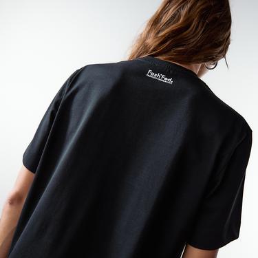  FashFed Unisex Siyah T-Shirt