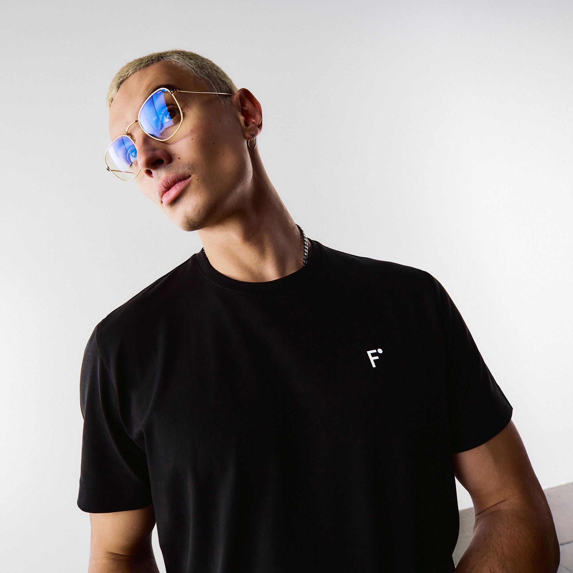 FashFed Unisex Siyah T-Shirt