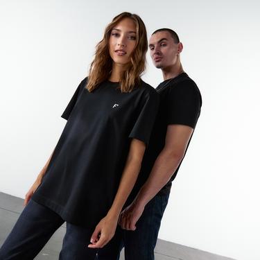  FashFed Unisex Siyah T-Shirt