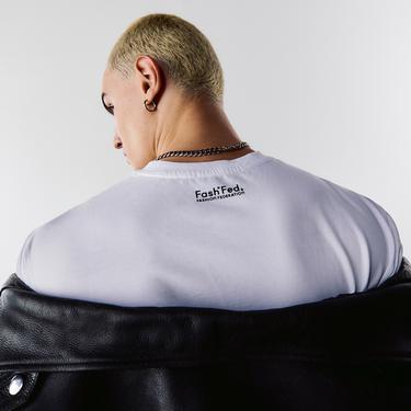  FashFed Unisex Beyaz T-Shirt