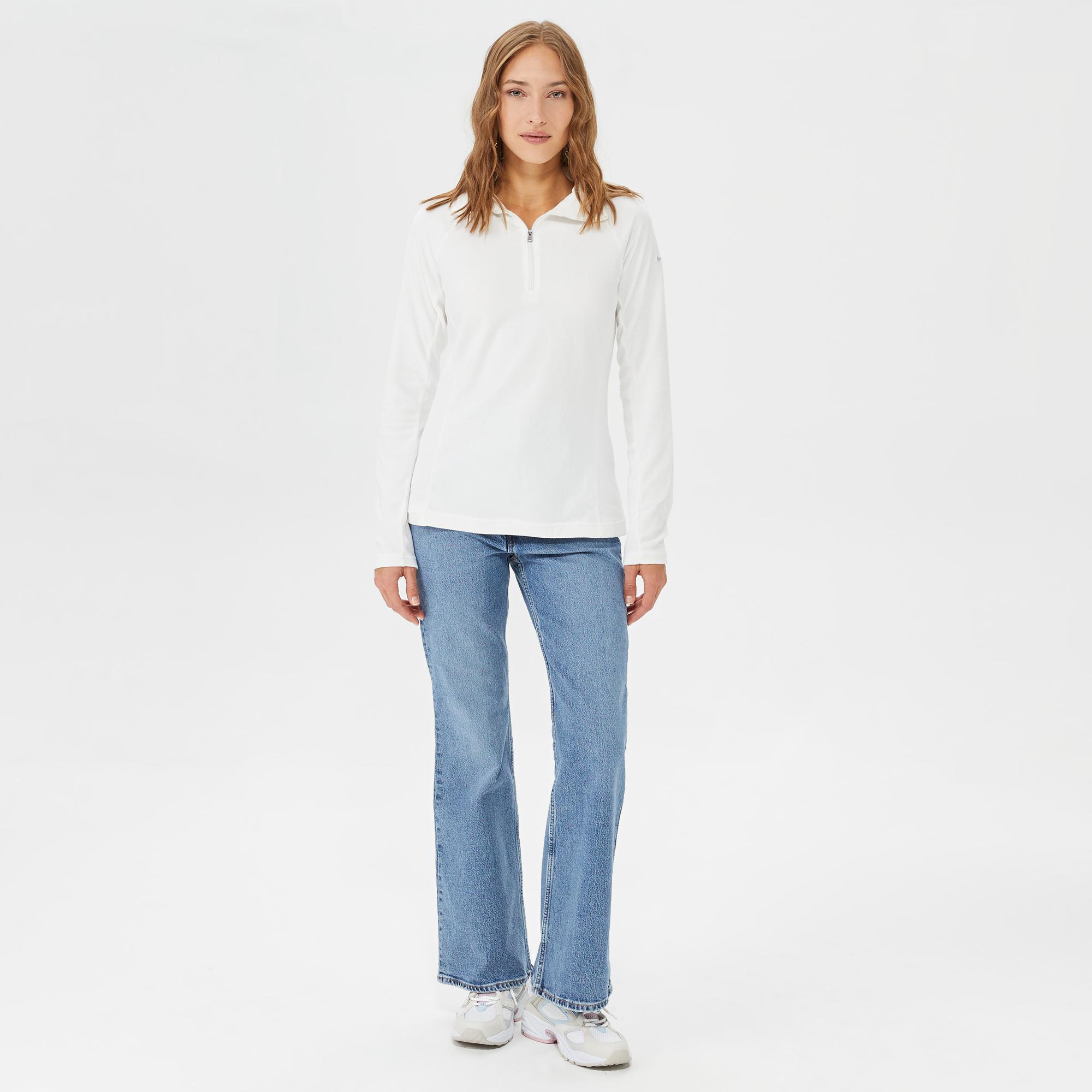 Columbia Glacial 1/2 Zipped Kadın Beyaz Polar