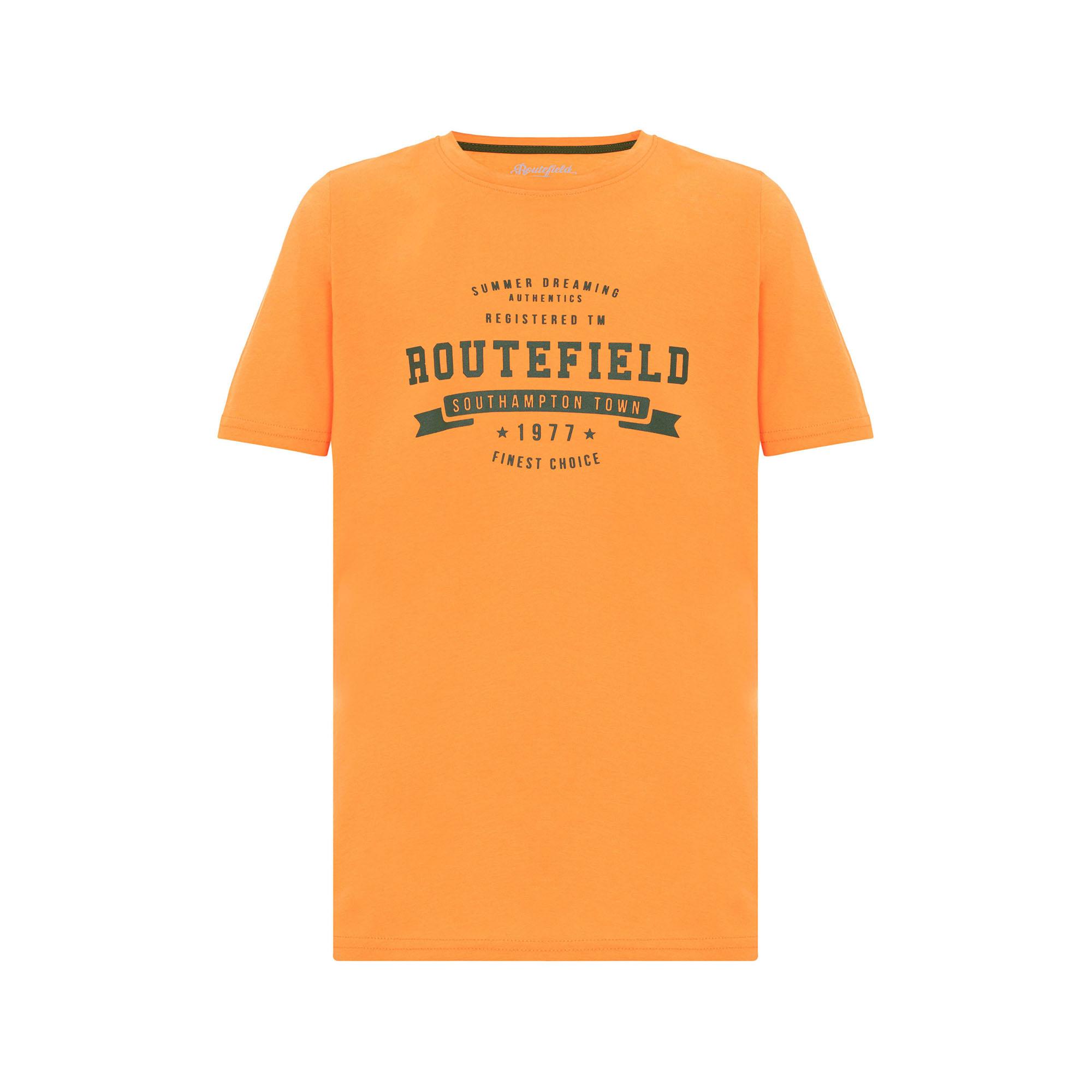Routefield Tory Kids Unisex Çocuk Turuncu Tişört