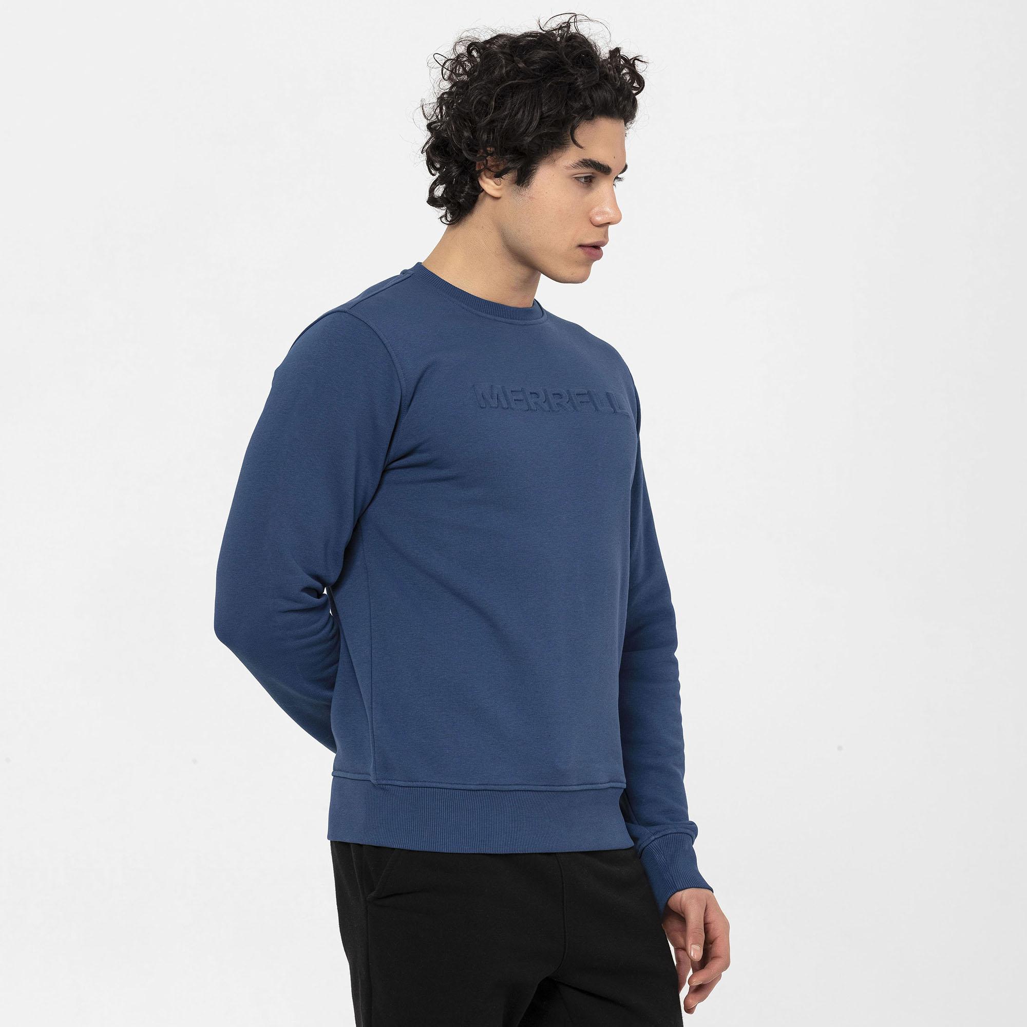 Merrell Simple Erkek Mavi Sweatshirt