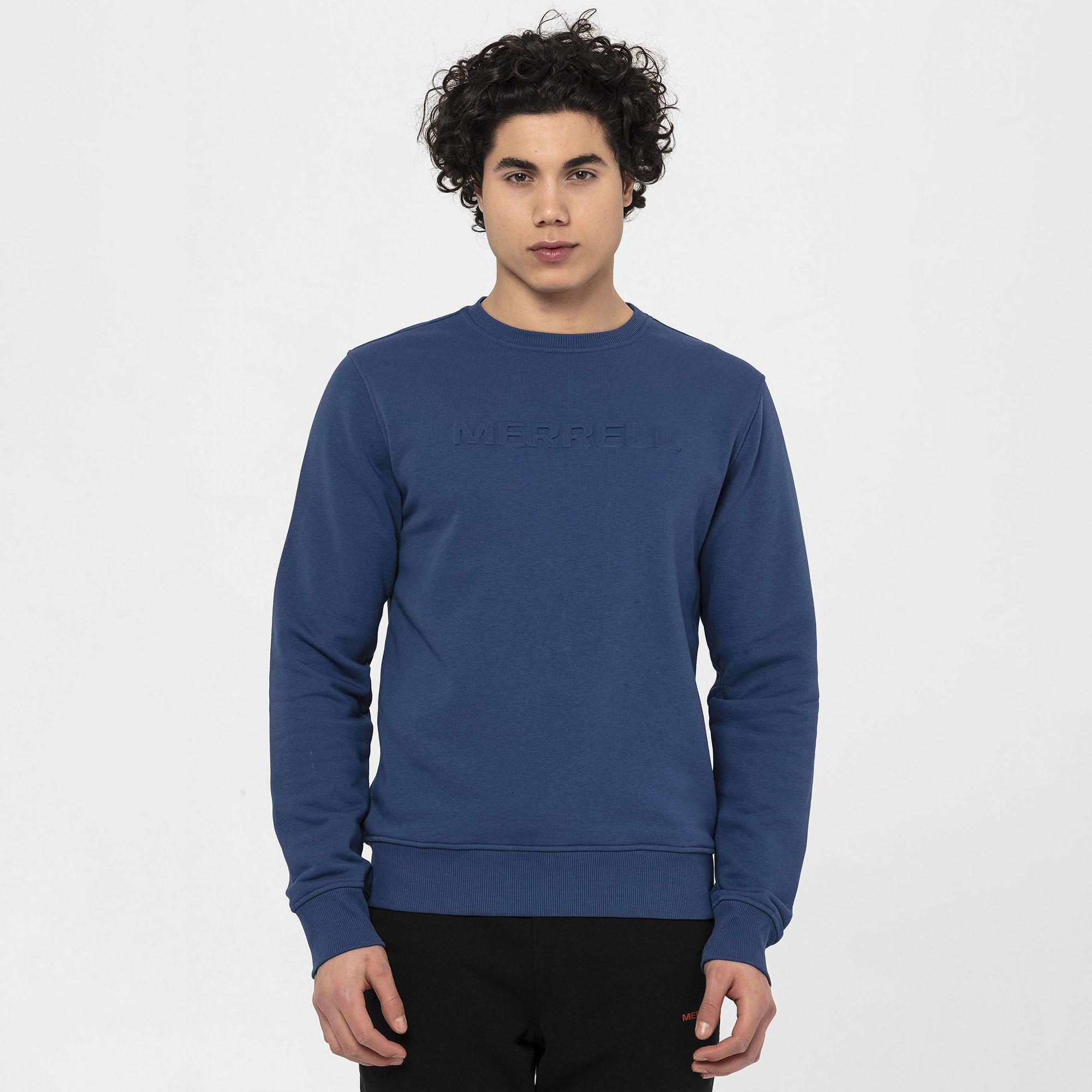 Merrell Simple Erkek Mavi Sweatshirt
