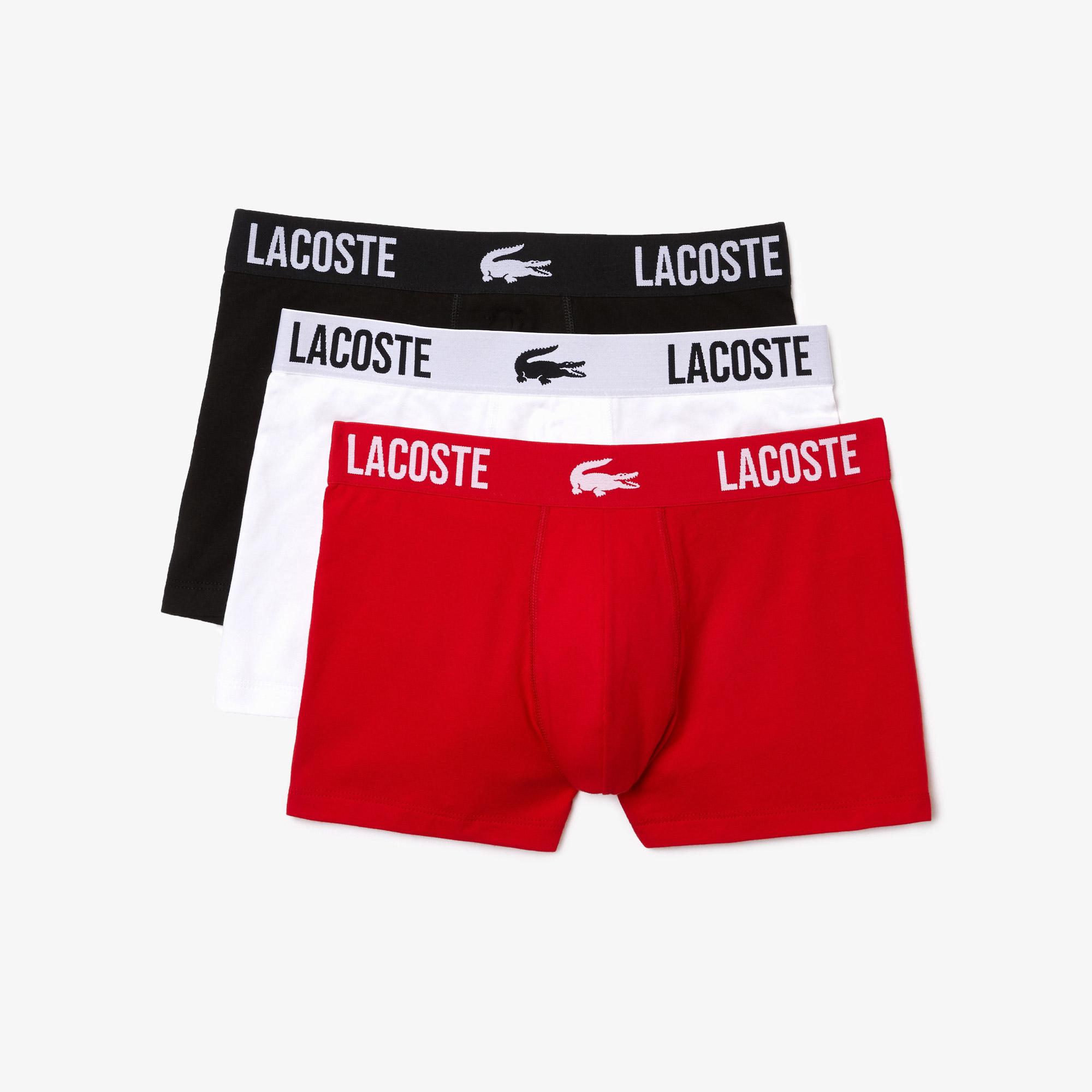 Lacoste Erkek 3'lü Renkli Boxer