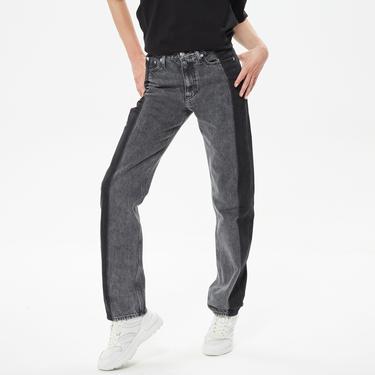  Calvin Klein High Rise Straight Kadın Siyah Jean
