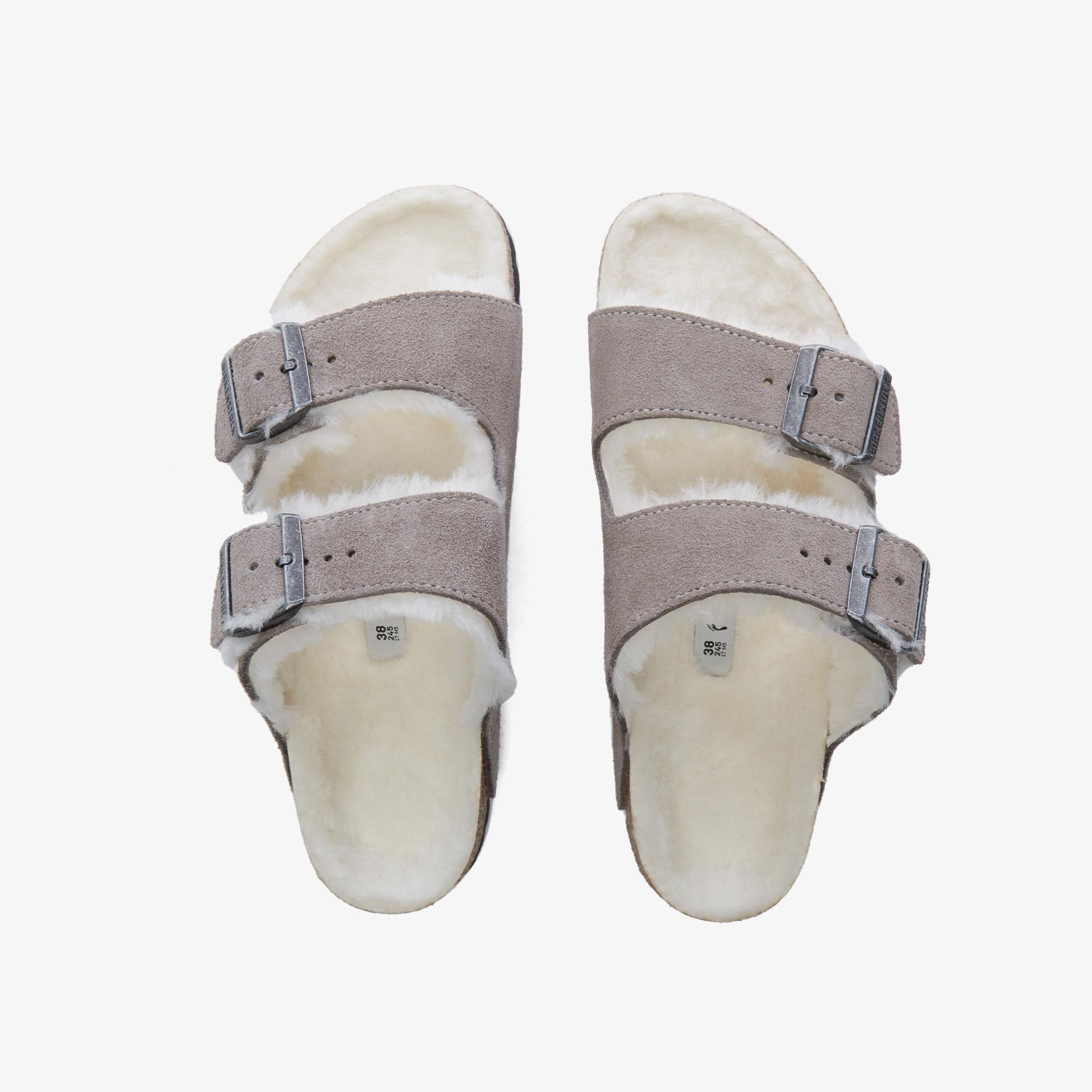 Birkenstock Arizona Shearling
Suede Leather Kadın Gri Terlik