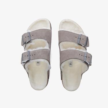  Birkenstock Arizona Shearling
Suede Leather Kadın Gri Terlik