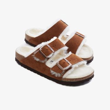  Birkenstock Arizona Shearling
Suede Leather Kadın Kahverengi Terlik