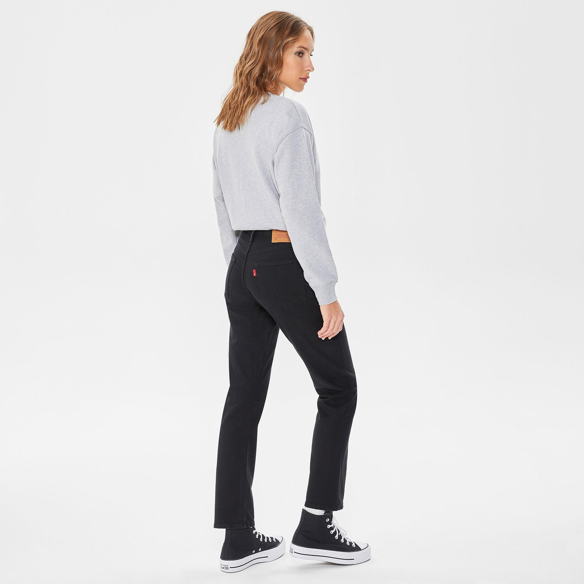 Levi's 501 Crop Black Sprout Kadın Siyah Jean