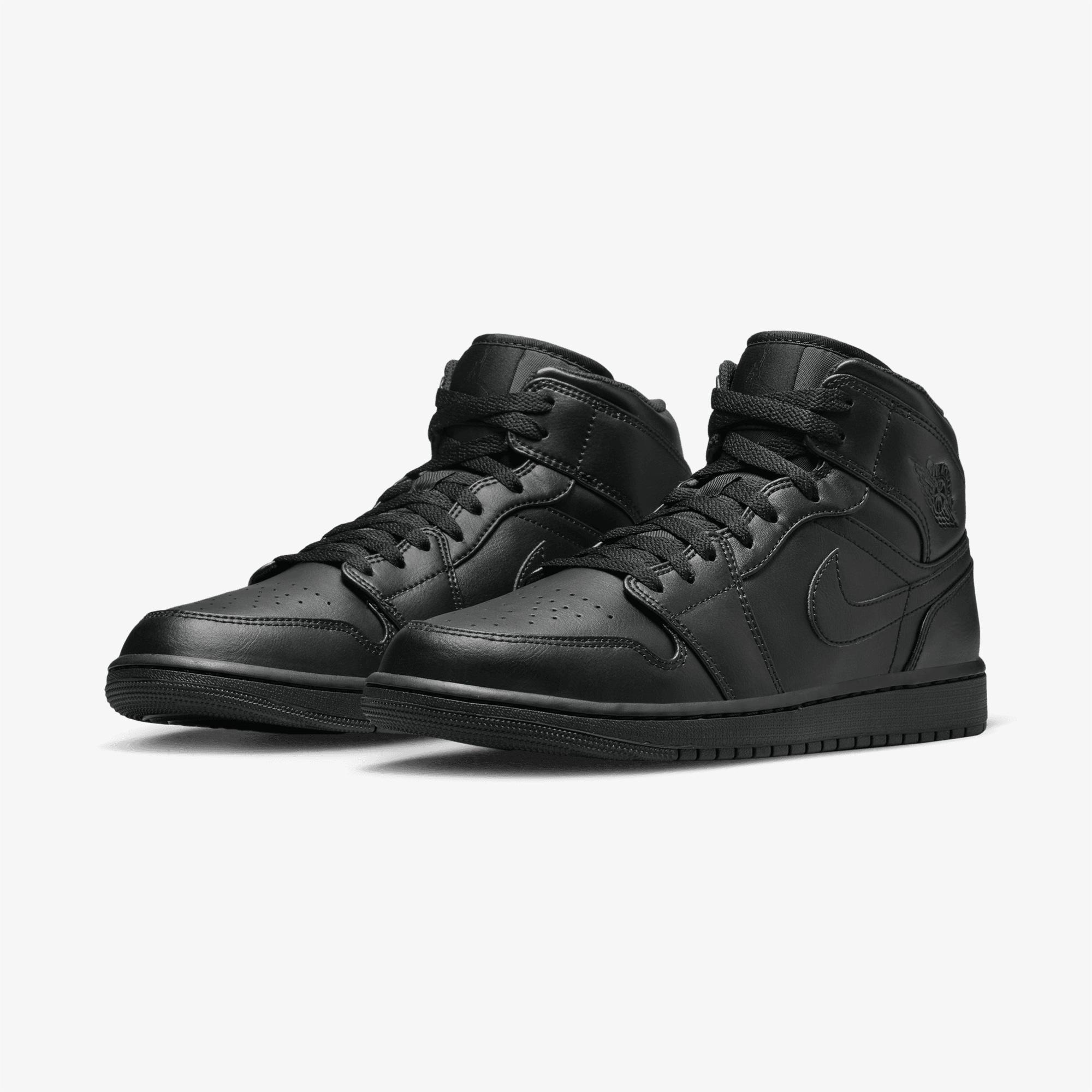 Jordan Air 1 Mid Erkek Siyah Spor Ayakkabı
