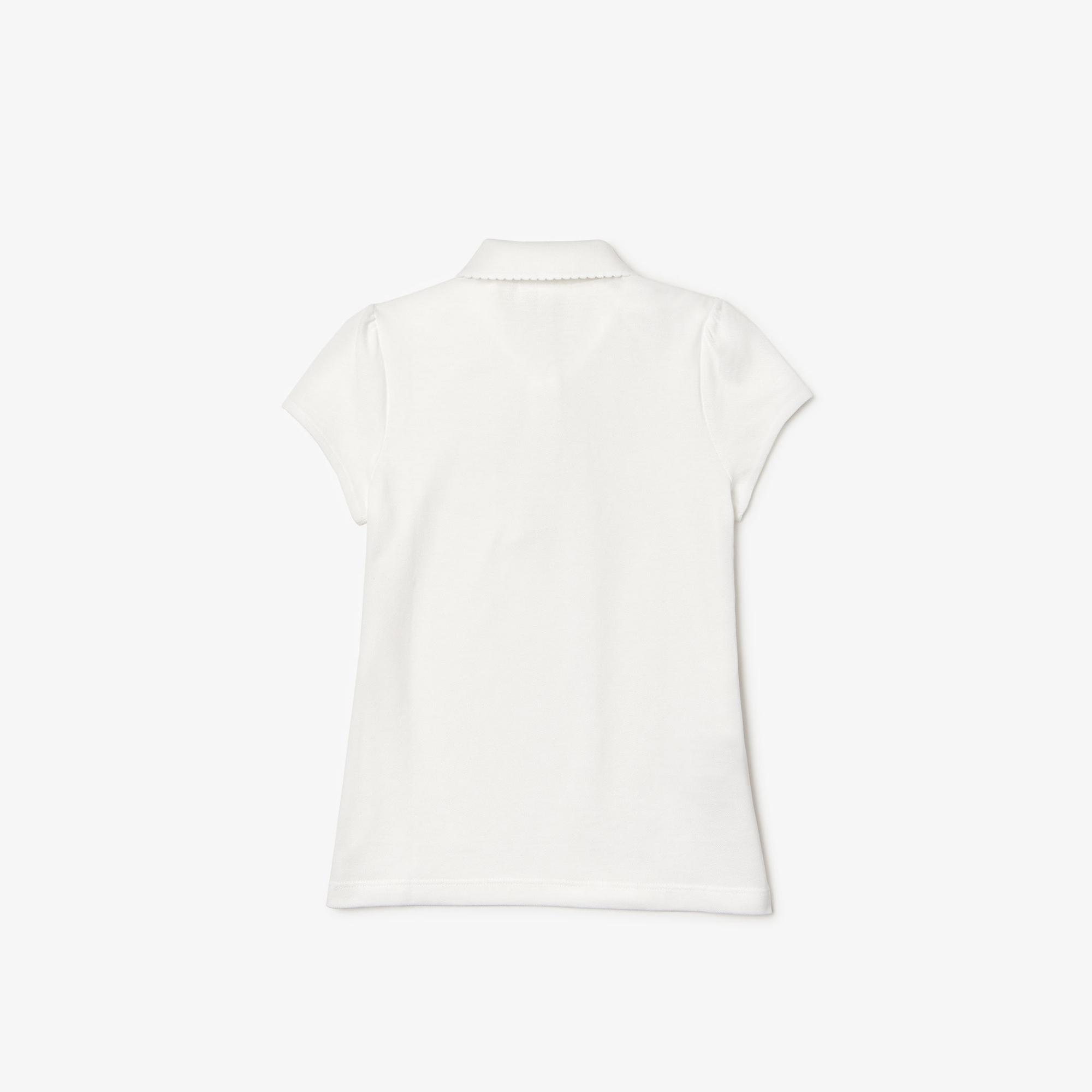 Kız Çocuk Beyaz Polo
