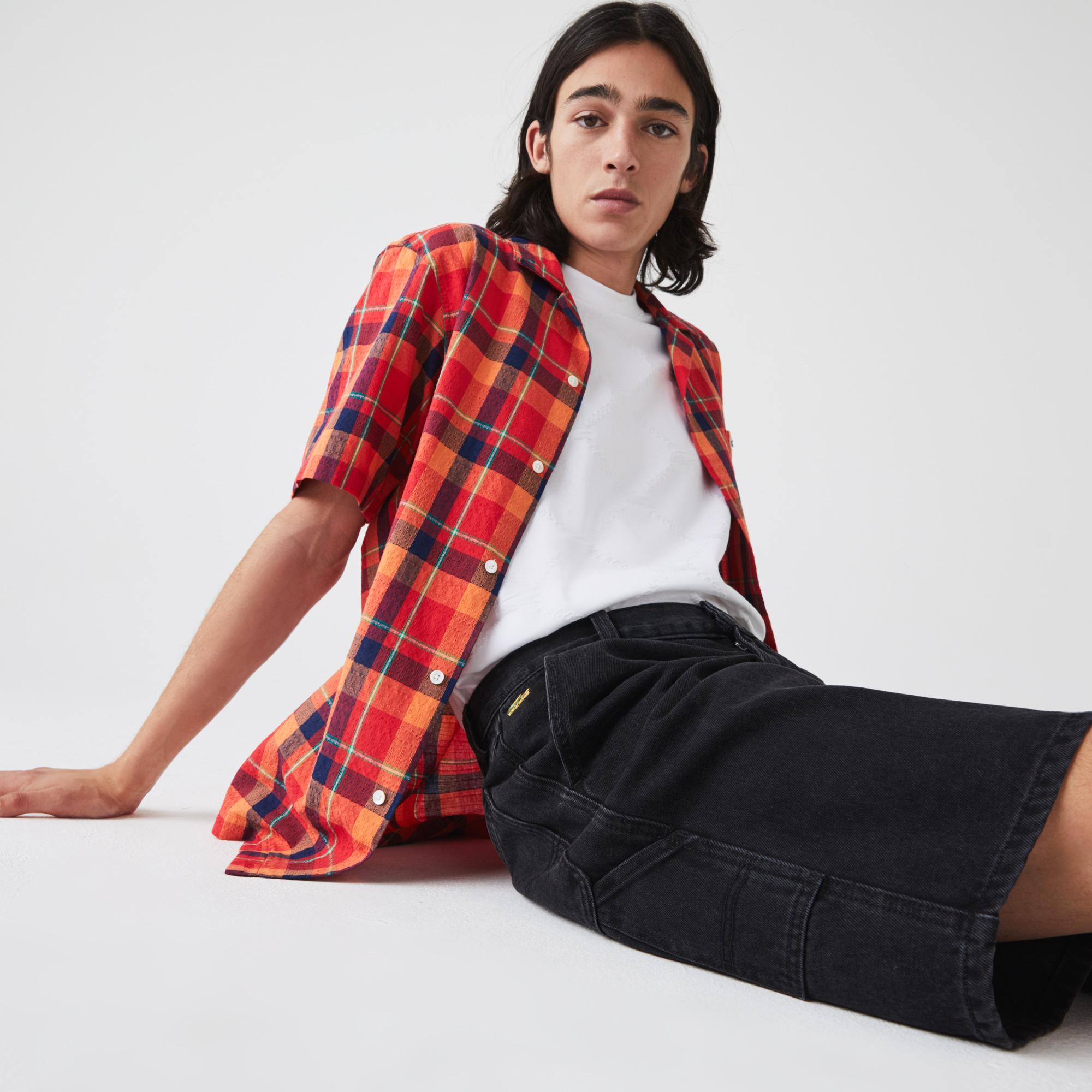 Lacoste L!ve Erkek Siyah Denim Bermuda Şort