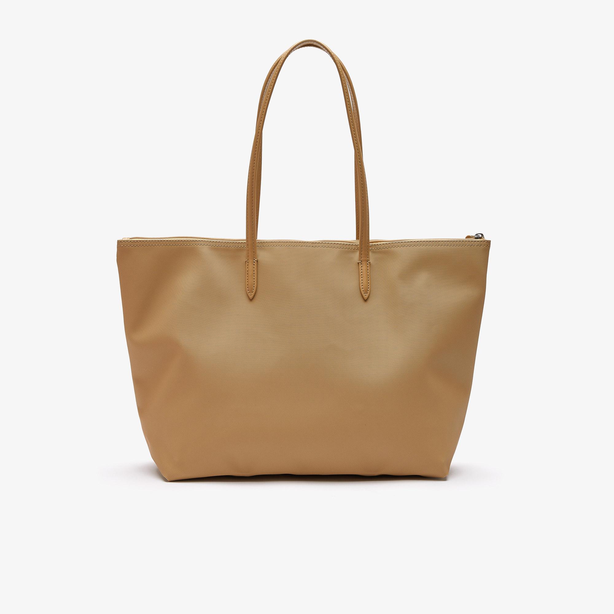 Lacoste Large L.12.12 Kadın Bej Omuz Çantası