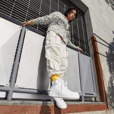  Nike Air Force 1 Mid 07 Erkek Beyaz Spor Ayakkabı