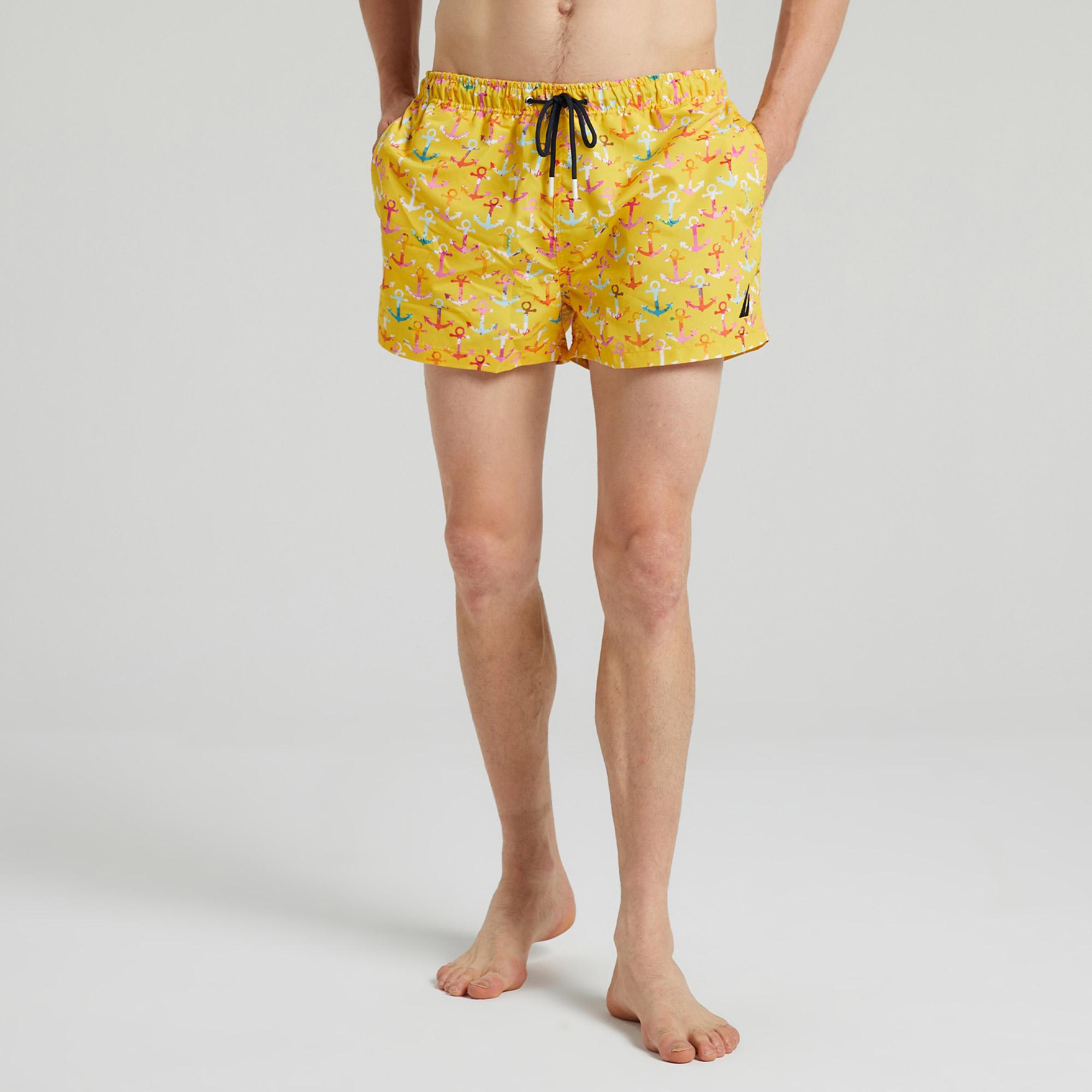 Nautica Erkek Sarı Standart Fit Deniz Şortu