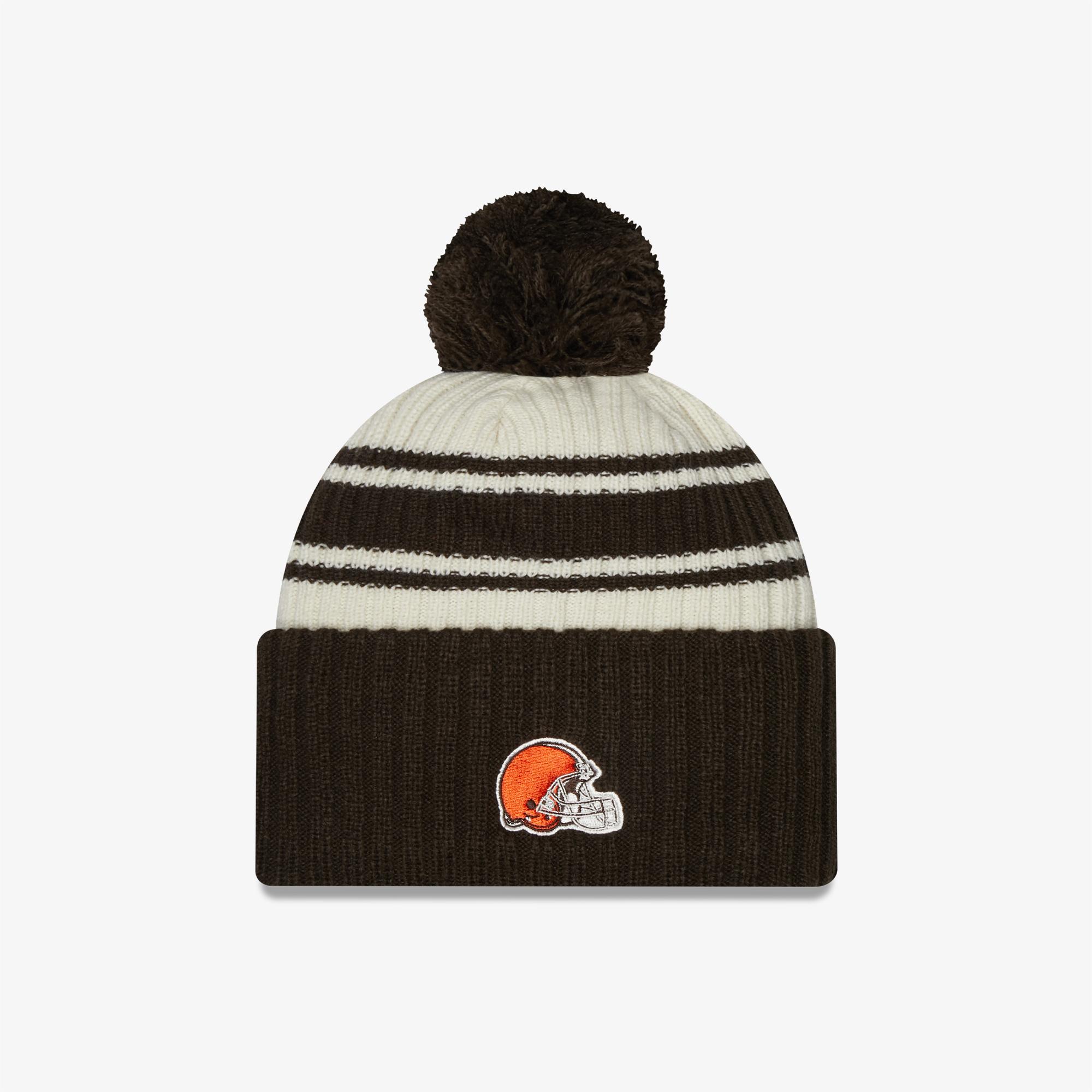 New Era Cleveland Browns NFL Sideline Unisex Kahverengi Bere