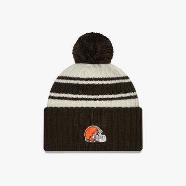 New Era Cleveland Browns NFL Sideline Unisex Kahverengi Bere