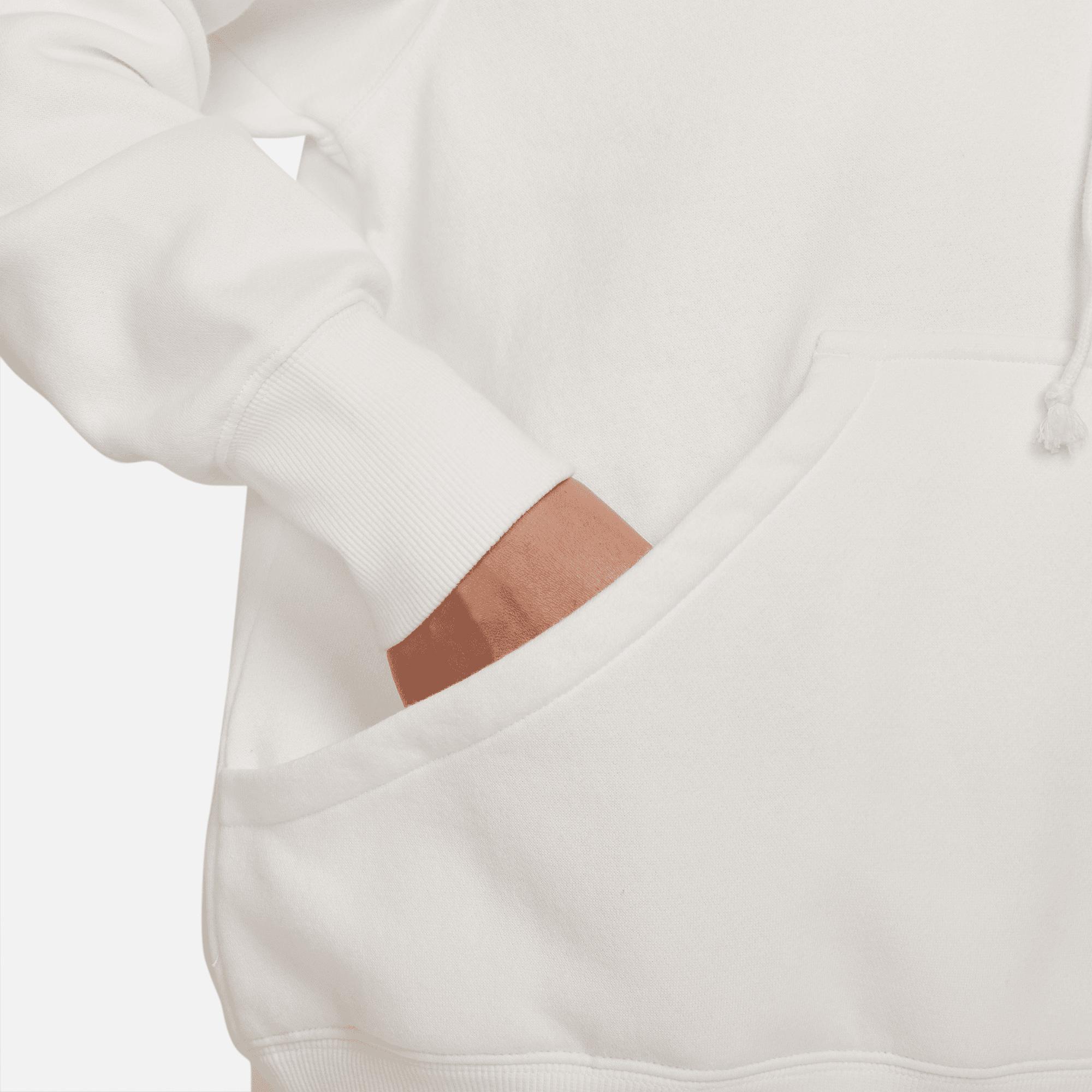 Nike Sportswear Phoenix Fleece Overisize Hoodie Kadın Beyaz Sweatshirt