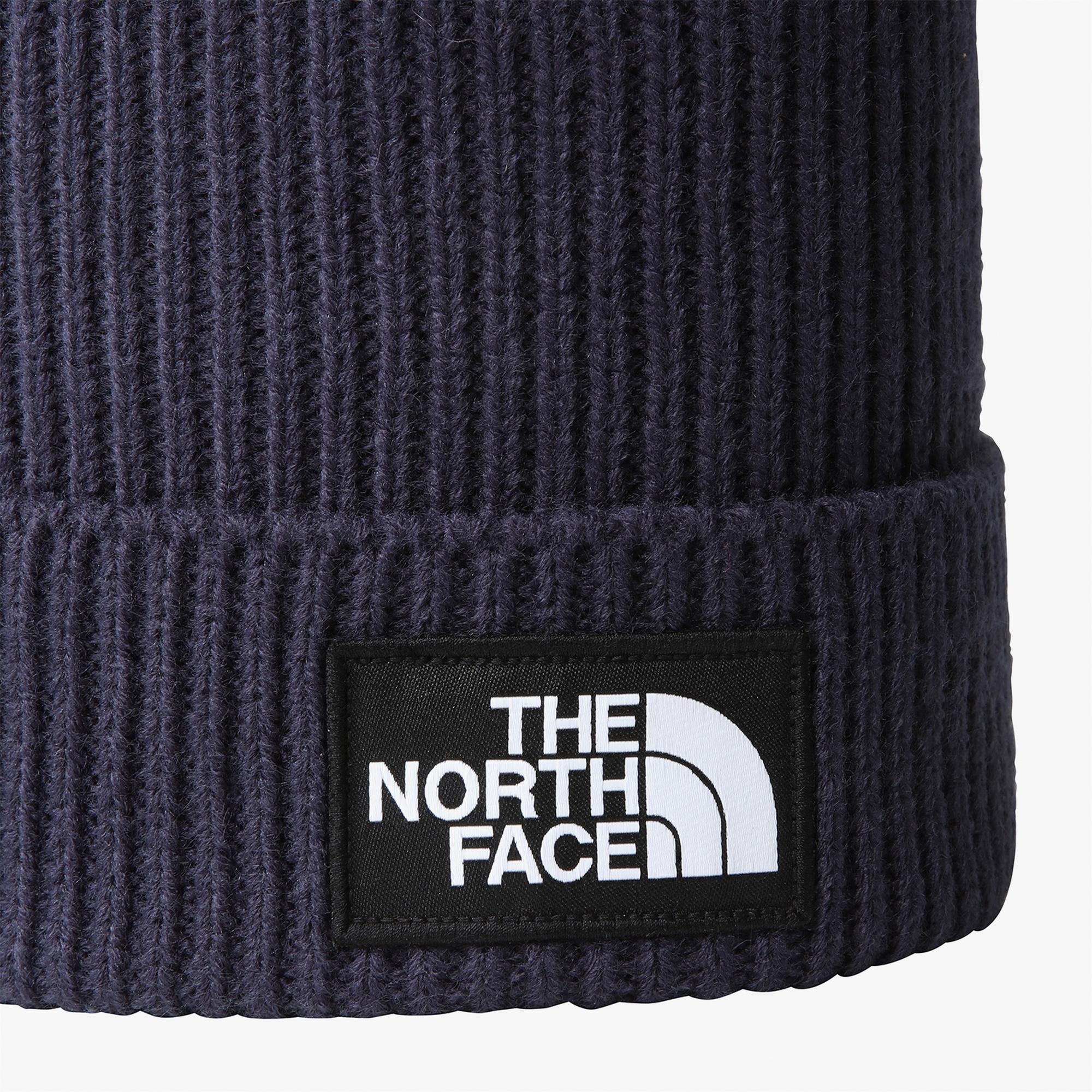 The North Face Logo Box Cuffed Unisex Lacivert Bere