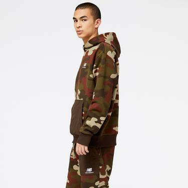  New Balance Athletics Camo Fleece Erkek Kahverengi Sweatshirt