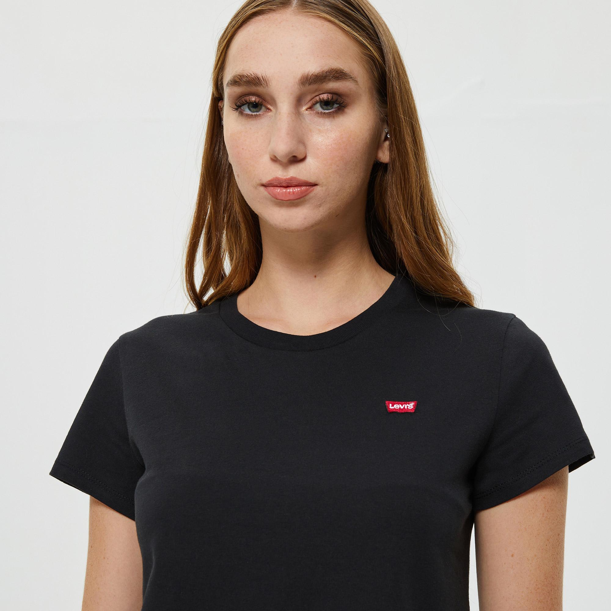 Levi's Perfect Mineral 4 Black X Graphic Kadın Siyah T-Shirt