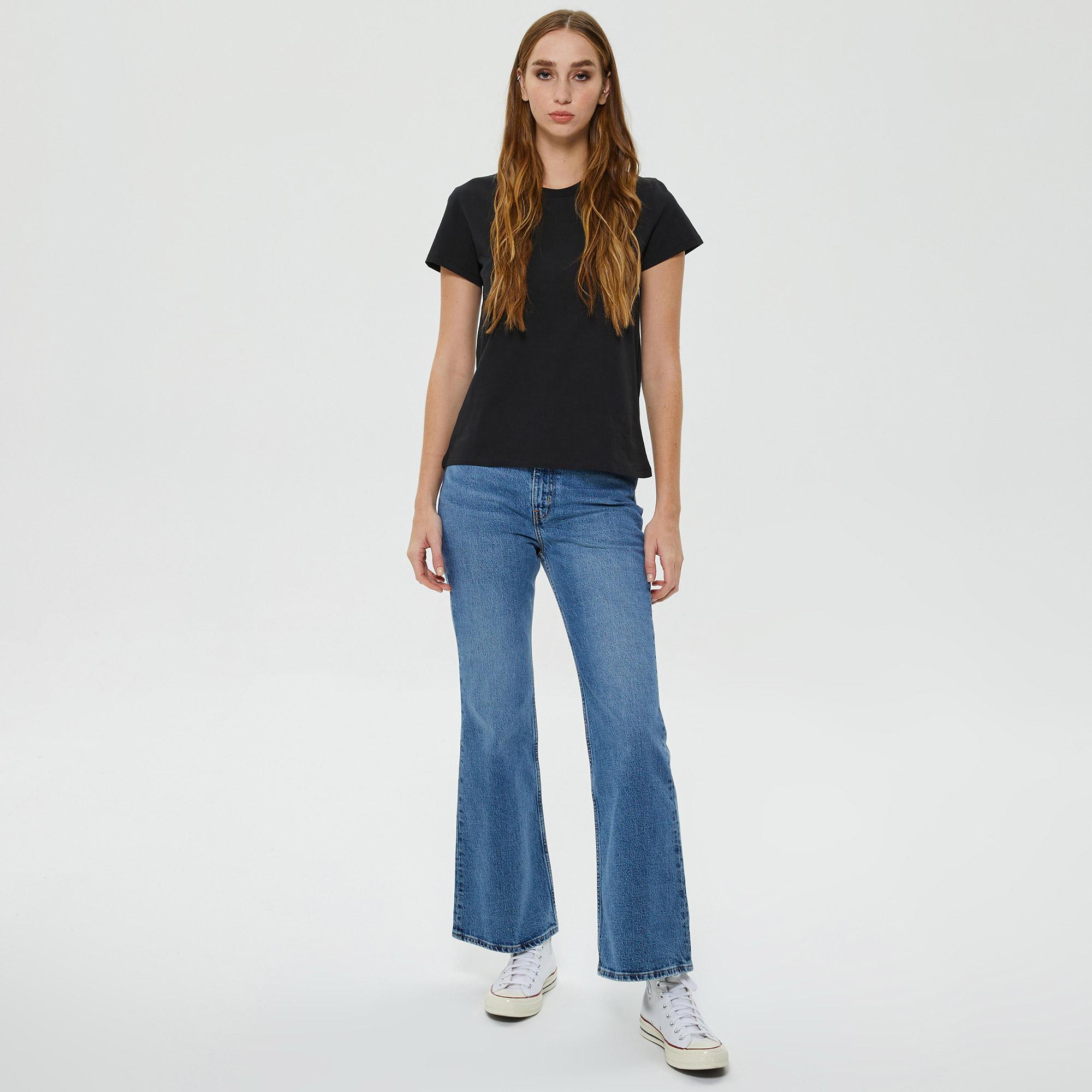 Levi's Perfect Mineral 4 Black X Graphic Kadın Siyah T-Shirt