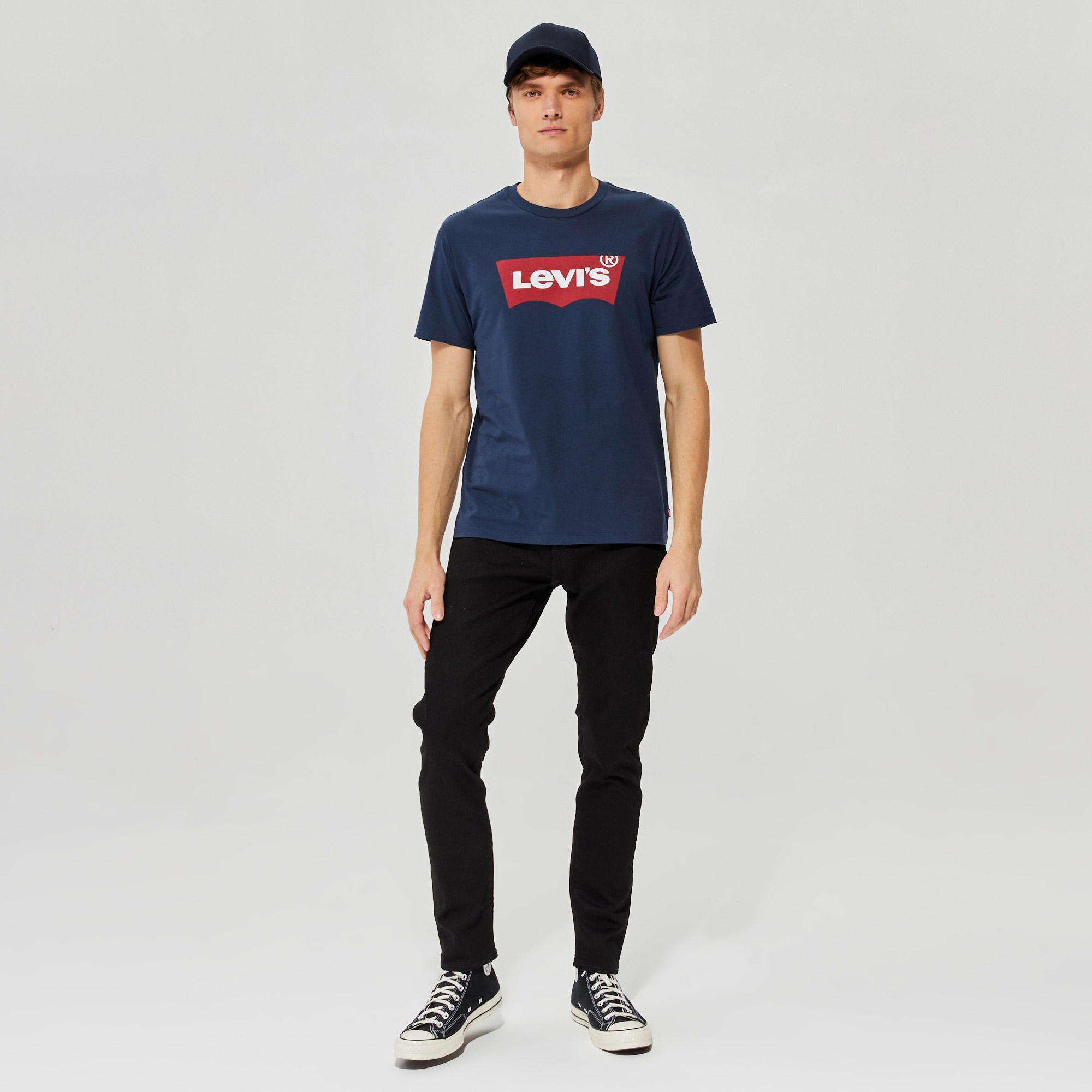 Levi's Graphic Setin Neck Erkek Mavi T-Shirt