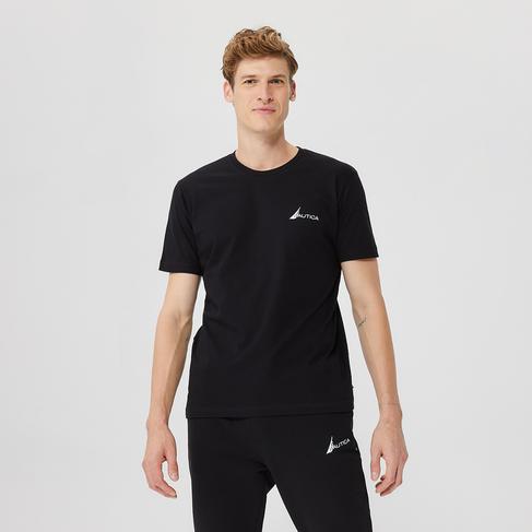  Nautica Erkek Siyah Standart Fit T-Shirt