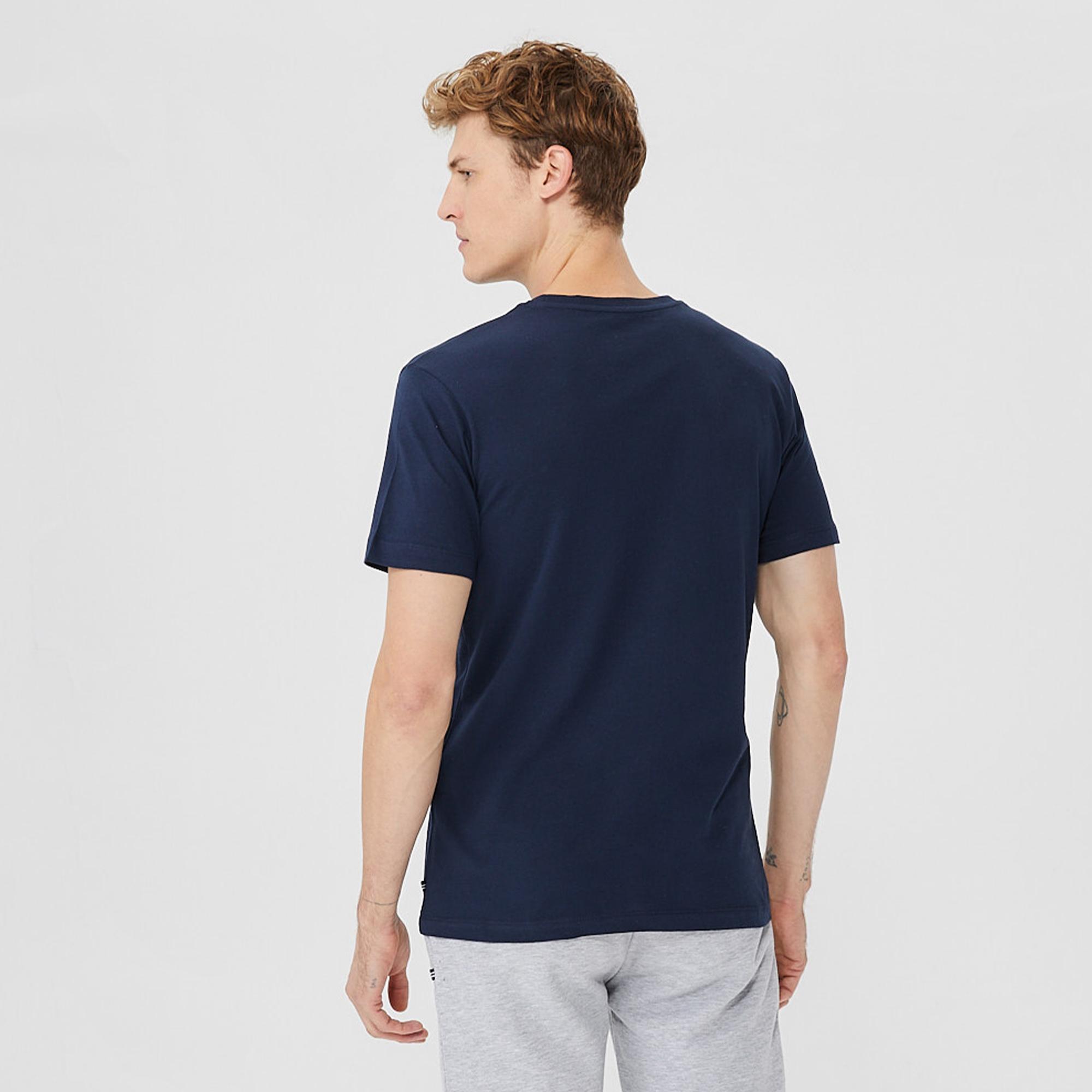 Nautica Erkek Lacivert Standart Fit T-Shirt