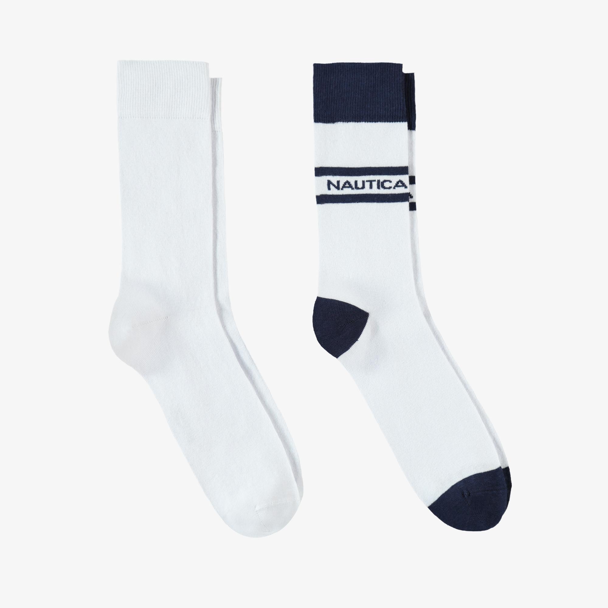 Nautica Erkek Beyaz 2Li Çorap
